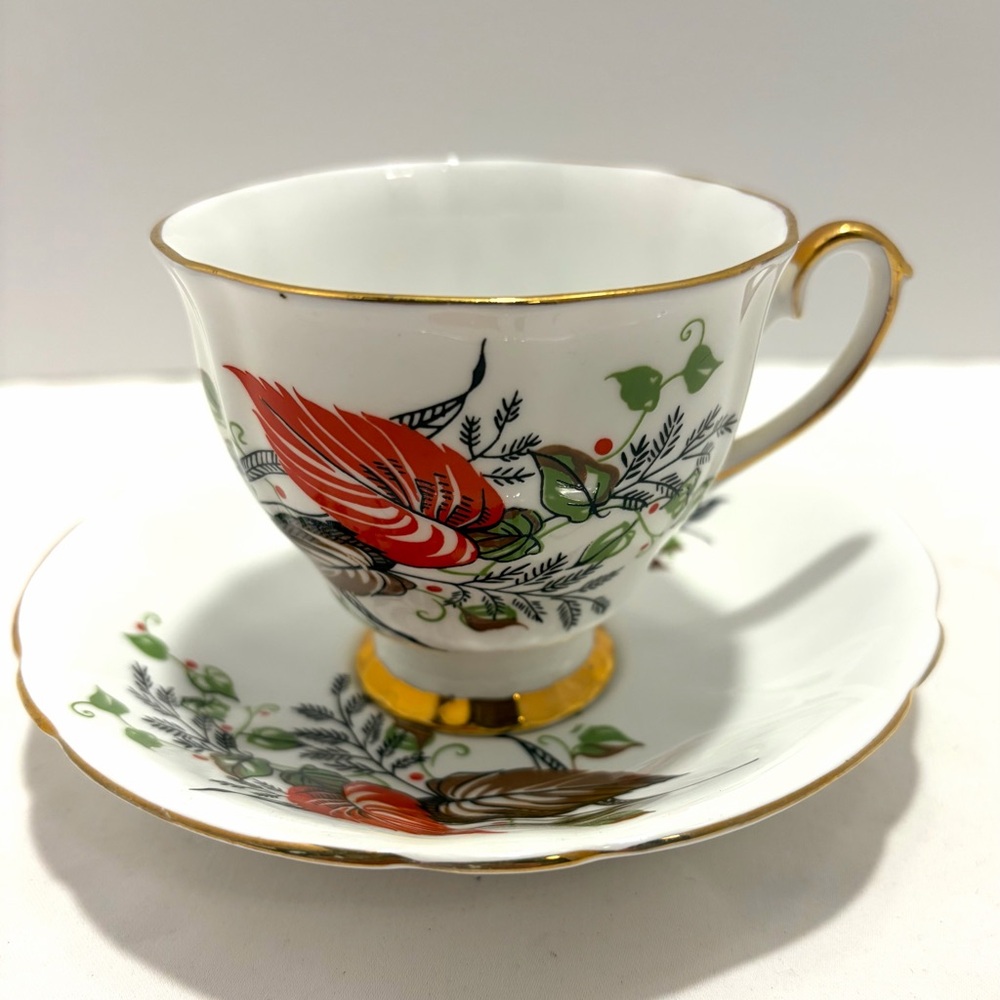 Vintage Royal Gregg Bone China England Teacup & Saucer